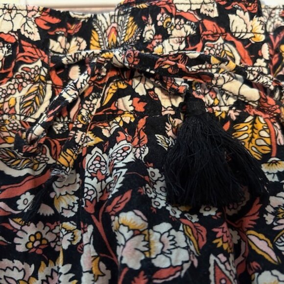 LIZ CLAIBORNE Capri Pants, Size XL, Casual Comfort Cotton/Rayon Blend, Floral - Picture 7 of 8